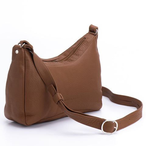 Venus bag brown textured leather