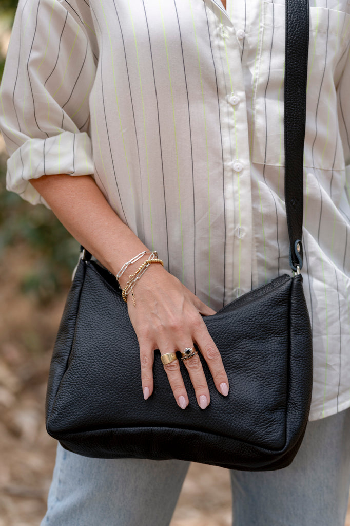 Luna Bag Black leather