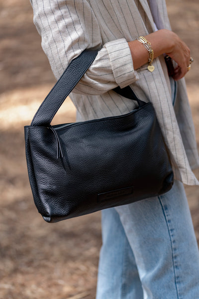 Venus bag brown textured leather – MeitaLev