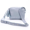 Small Box Clutch Light Blue leather