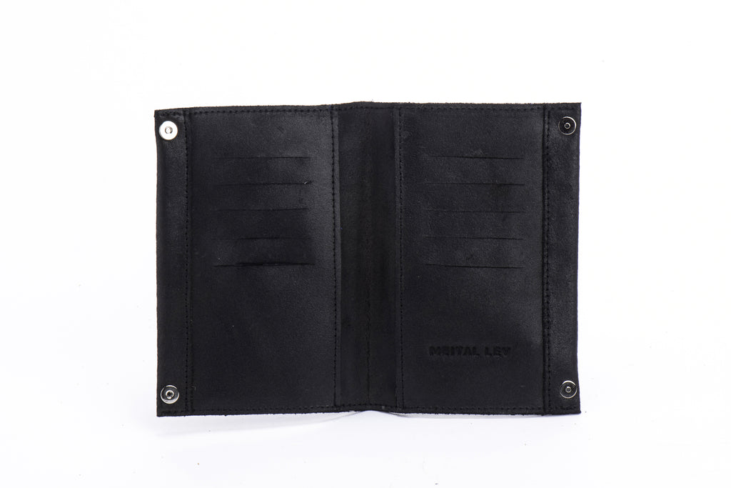 Classic wallet black leather