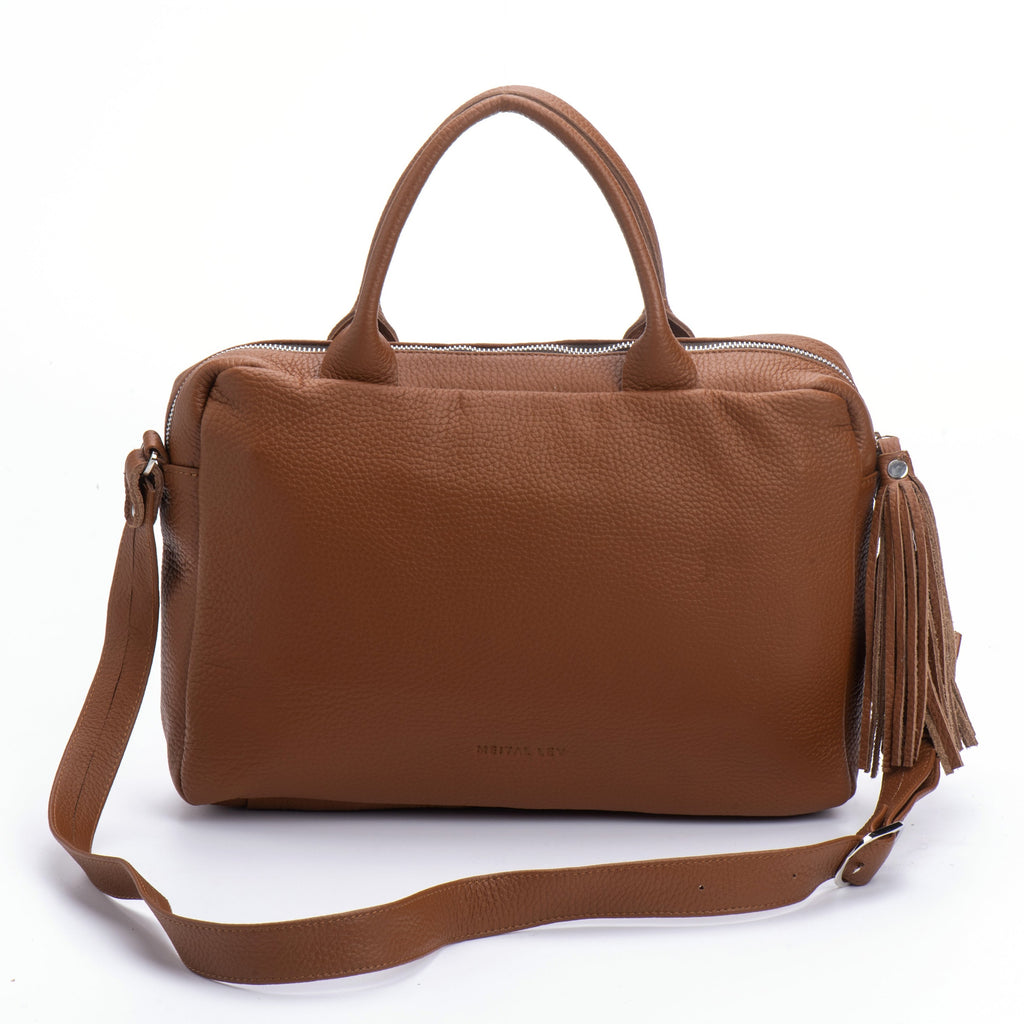 Laptop Bag camel Leather