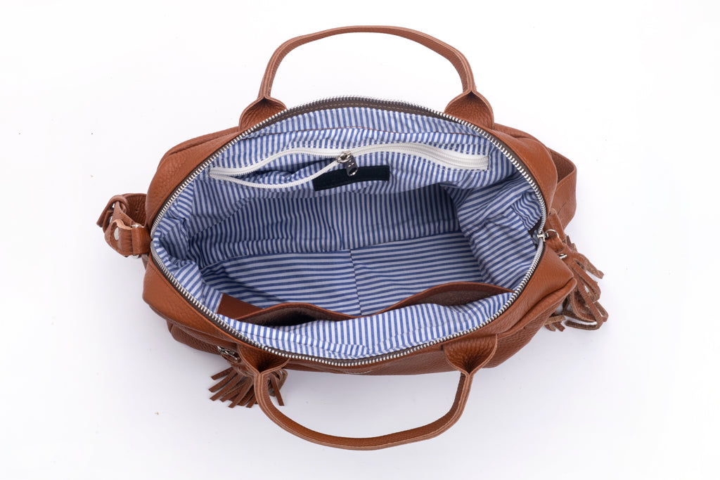 Laptop Bag camel Leather