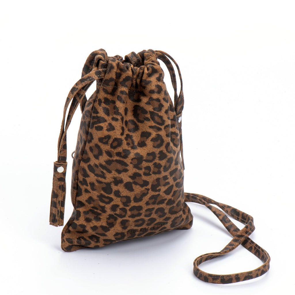 Phone bag leopard leather