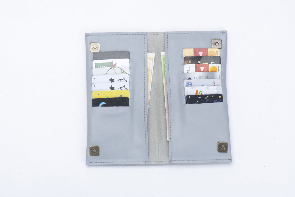 Classic wallet Cream Textured leather