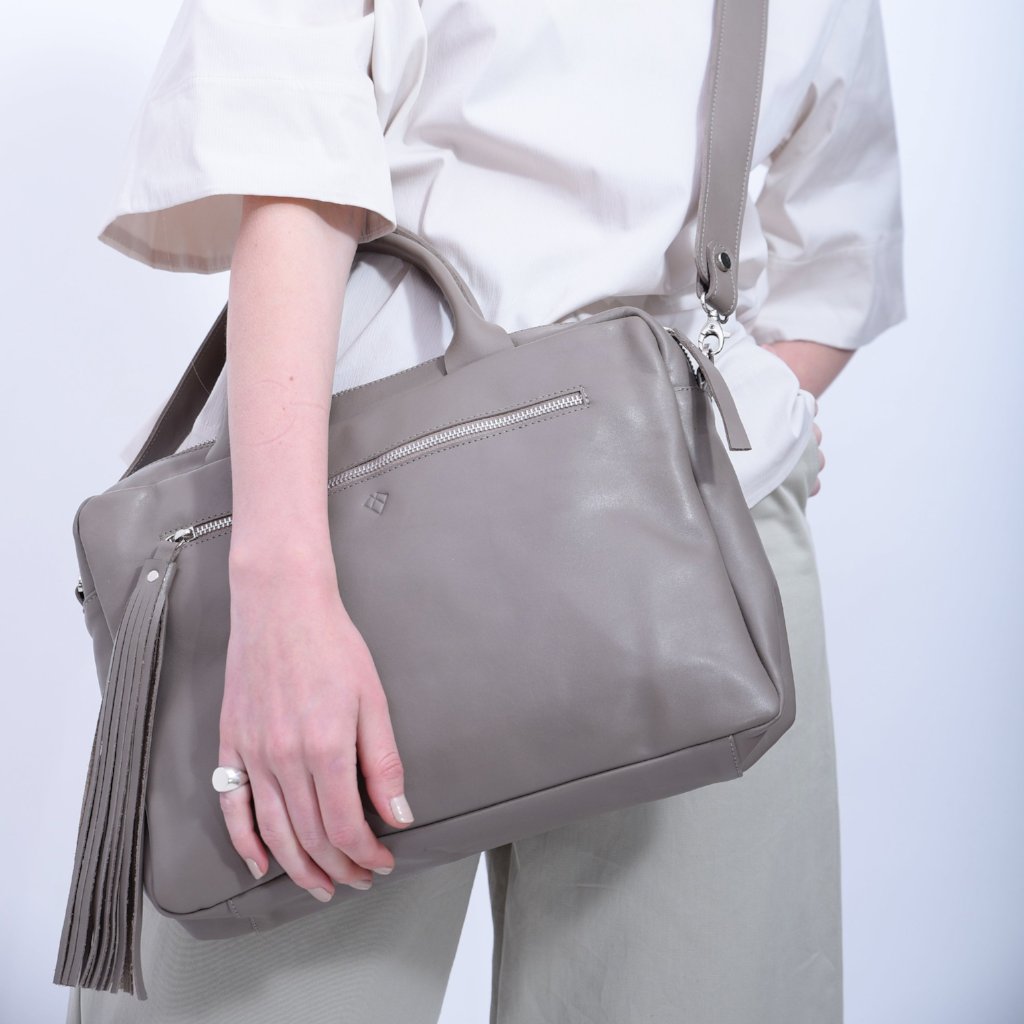 Laptop Bag camel Leather