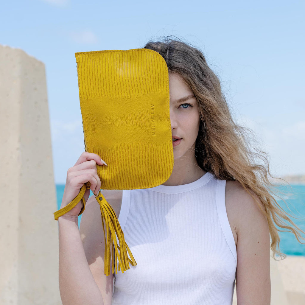 Large Case yellow leather