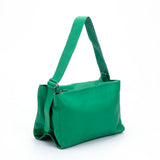 MIMI Large shoulder bag Green Leather