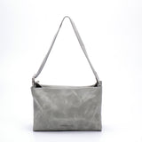 MIMI Large shoulder bag Grey Leather