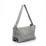 MIMI Large shoulder bag Grey Leather