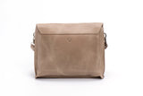 New double clutch bag sand leather
