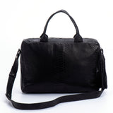 Laptop Bag Black crock Leather